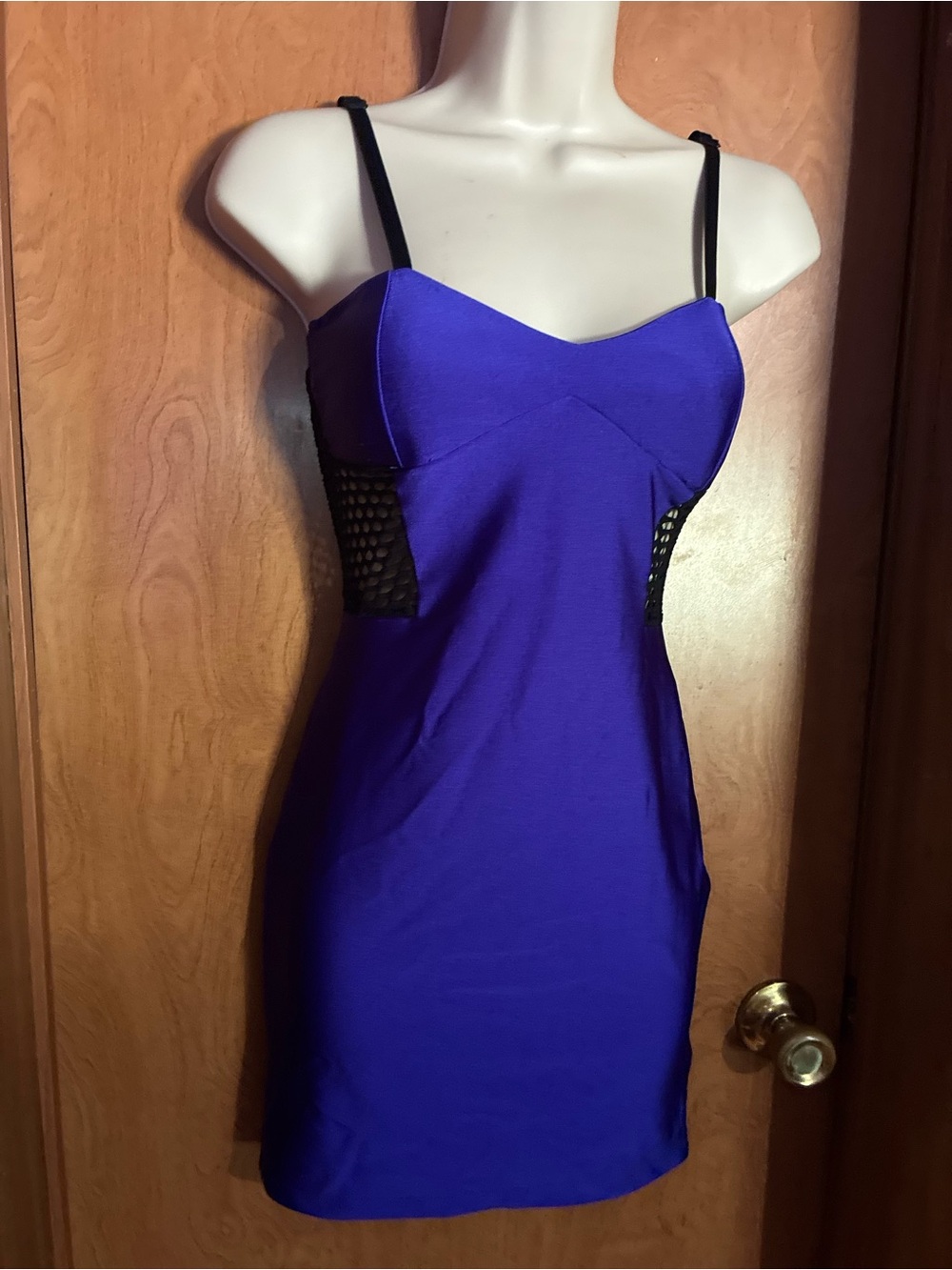 Forever 21 Royal Blue Strappy Bodycon Mini Dress